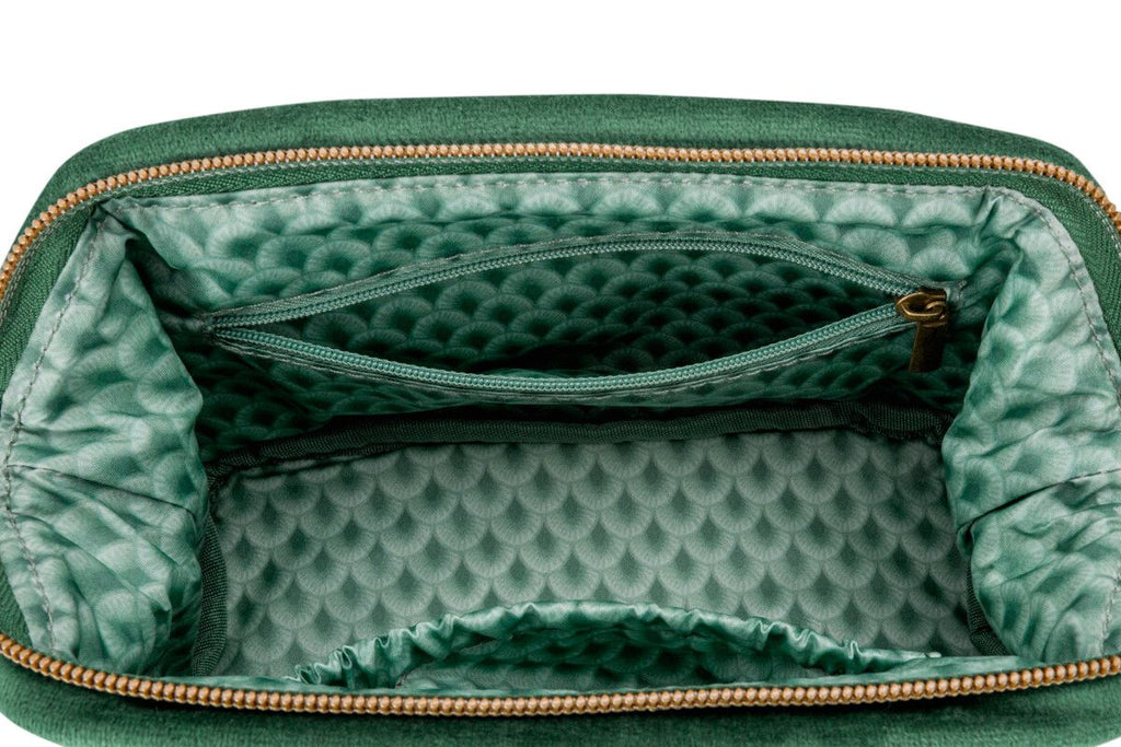 Cosmetic Purse Small Velvet Quiltey Days