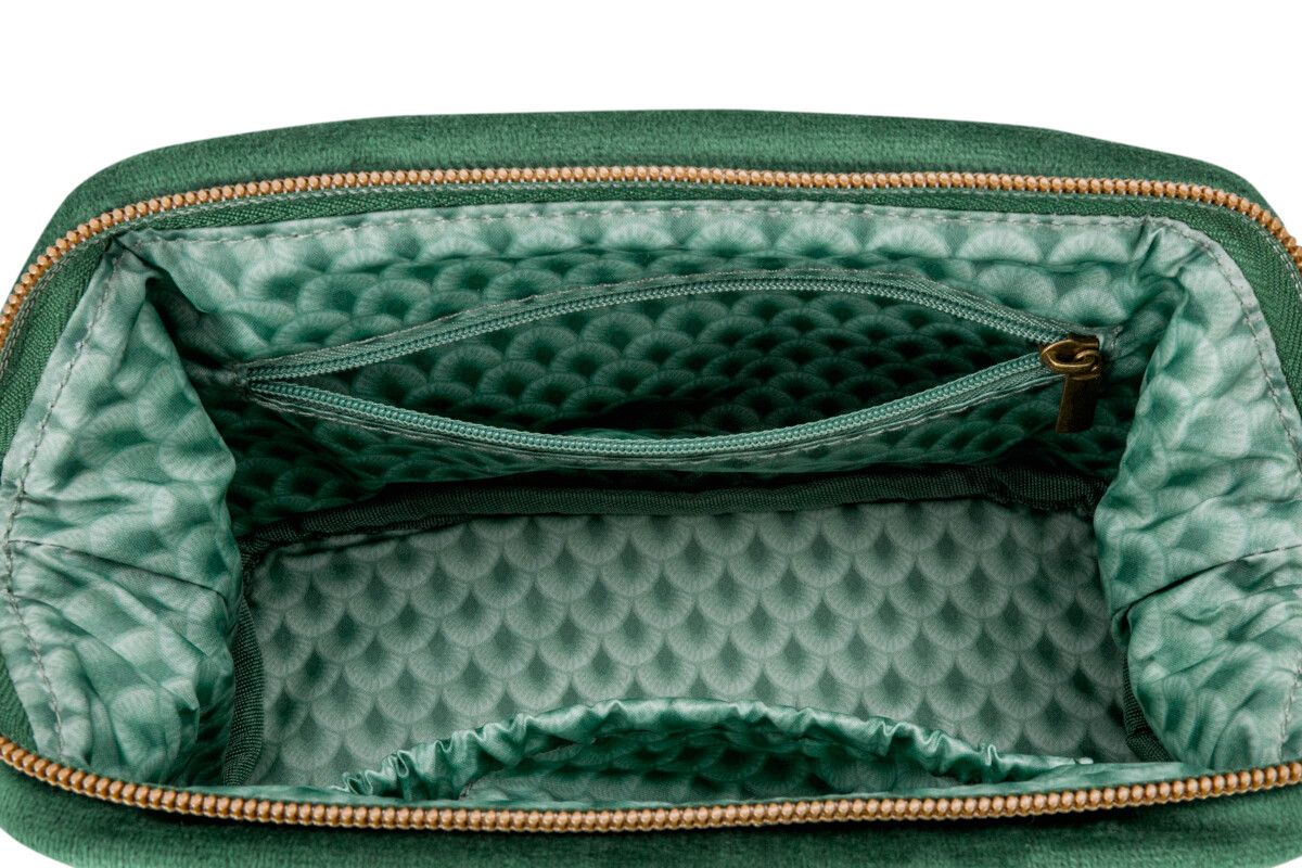 Cosmetic Purse Small Velvet Quiltey Days