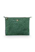 Cosmetic Flat Pouch Large Velvet Quiltey Days