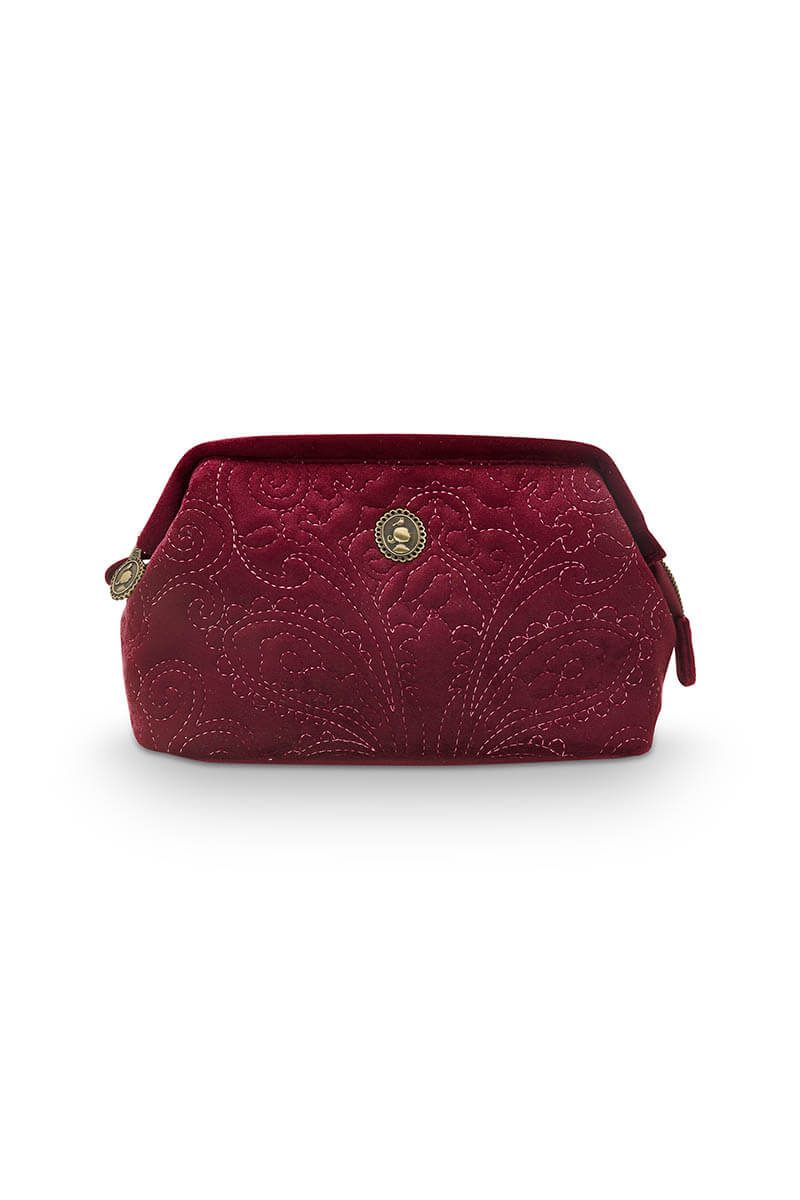 Cosmetic Purse Small Velvet Quiltey Days