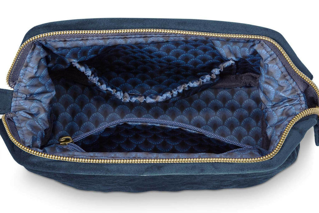 Cosmetic Purse Small Velvet Quiltey Days